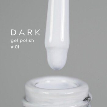 Verniz de Gel Dark gel polish 01 branco, 6 ml