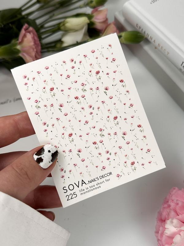 Autocolantes de água para unhas SOVADECOR 225