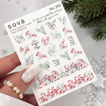 Autocolantes de água para unhas SOVADECOR 282