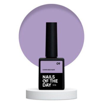 NAILSOFTHEDAY Cover Base Nude 09 – violeta, 10 ml