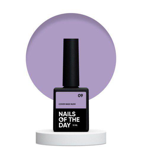 NAILSOFTHEDAY Cover Base Nude 09 – violeta, 10 ml