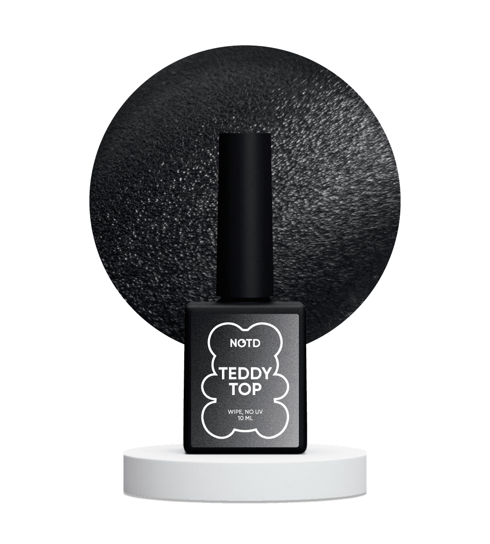 NAILSOFTHEDAY Teddy Top mate aveludado, 10 ml