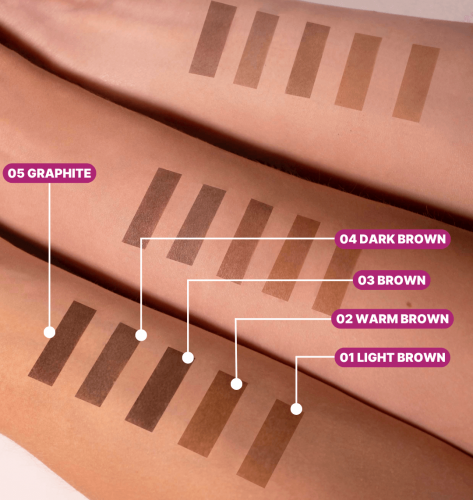 ZOLA Brow Tint 02 Warm Brown – conjunto em saquetas + oxidante 3% - Image 2