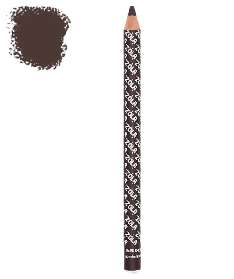 Lápis em pó para sobrancelhas ZOLA Dark Brown