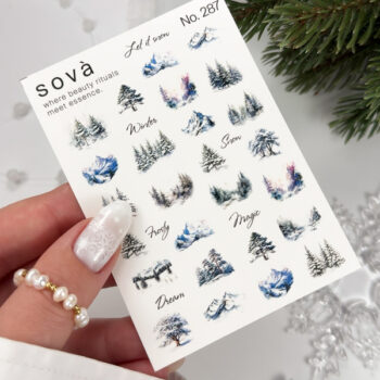 Autocolantes de água para unhas SOVADECOR 287