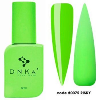 DNKa’ Cover Base #0075 Risky, 12 ml – base Rubber neon