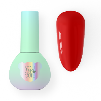 YOUARECUTE Color 95 – Verniz gel vermelho vivo 5 ml