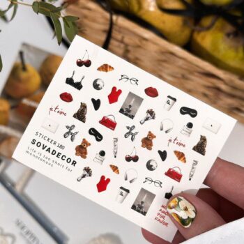 Autocolantes de água para unhas SOVADECOR 180