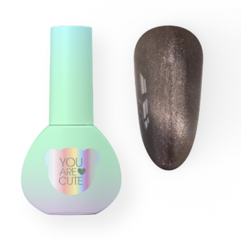 YOUARECUTE Color 117 – Verniz gel Cat Eye flash castanho 5 ml