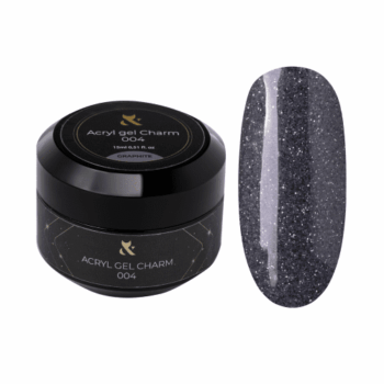 F.O.X Acryl Gel Charm Graphite 004 - acrigel com brilho, 15 ml