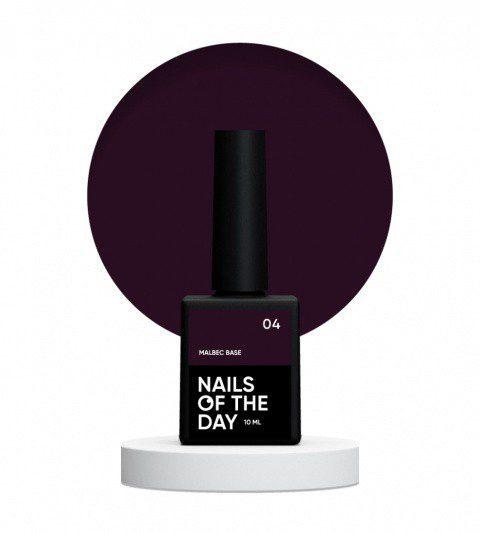 Base vitral para unhas NAILSOFTHEDAY Malbec base 04, 10 ml