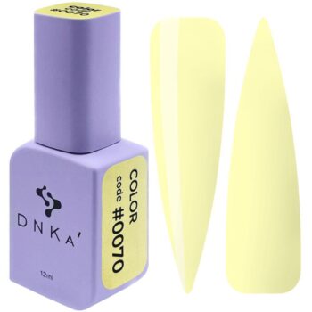 DNKa’ Gel Polish #0070 Butter, 12 ml – amarelo-claro
