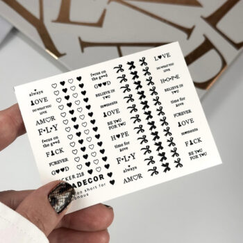 Autocolantes de água para unhas SOVADECOR 218