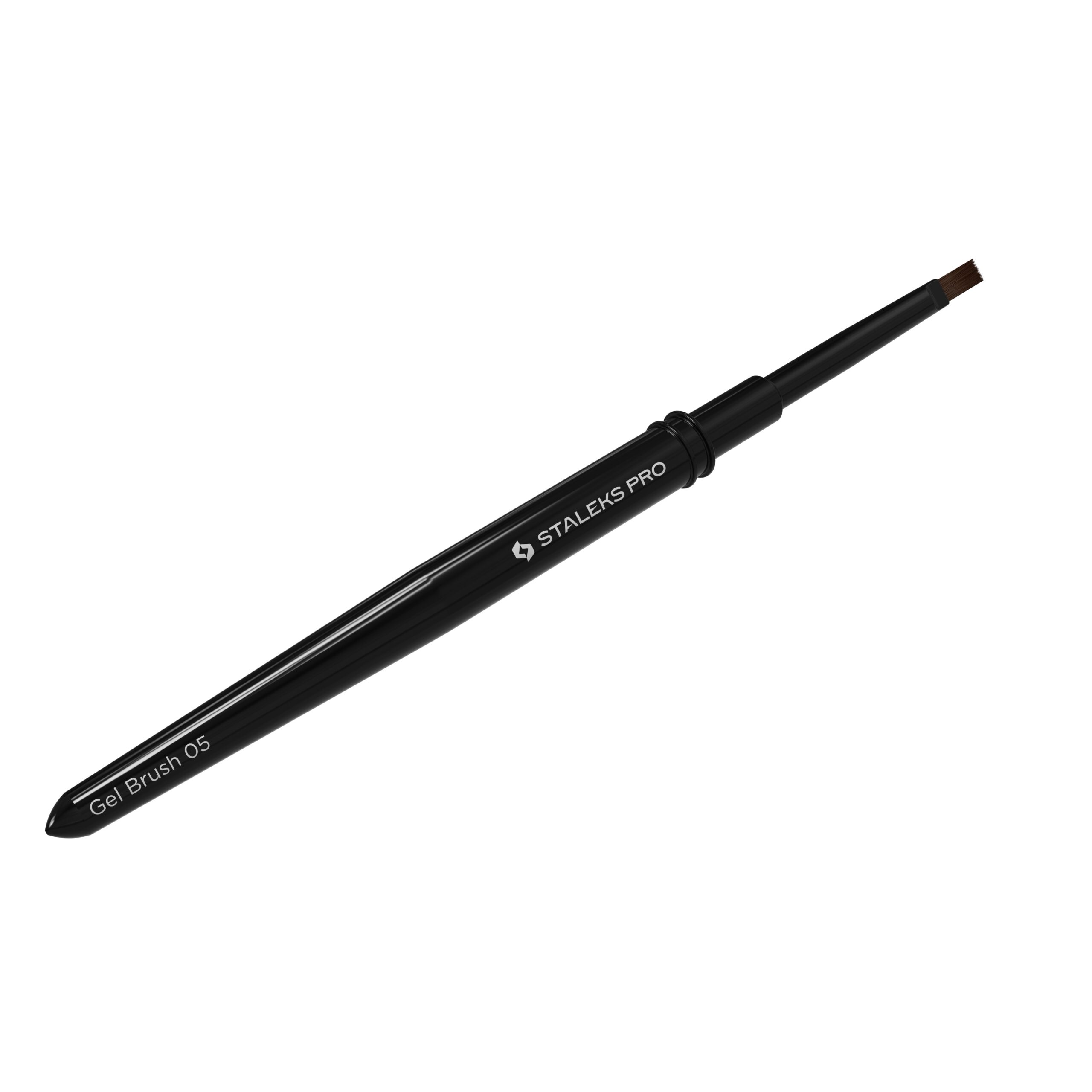 Pincel STALEKS para gel reto NBE-05 EXPERT larg. 5 mm / comp. 8,5 mm