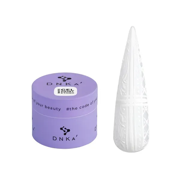 DNKa' Gel Paint Ethno White – gel de decoração branco