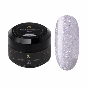 F.O.X Acryl Gel Charm Silver 005 - acrigel com brilho, 15 ml