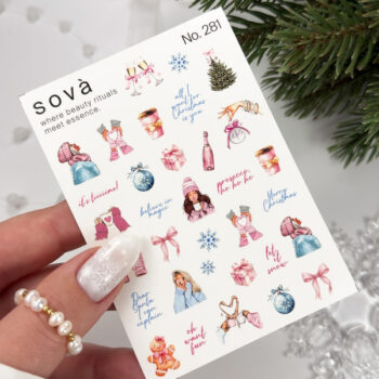 Autocolantes de água para unhas SOVADECOR 281