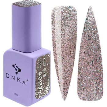 DNKa’ Cat Eye Gel Polish #0137 12 ml – verniz gel efeito olho de gato rosa prateado