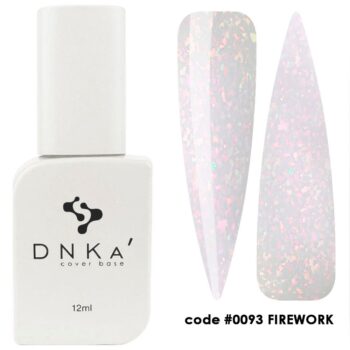 DNKa’ Cover Base #0093 Firework, 12 ml – base camuflante com brilho