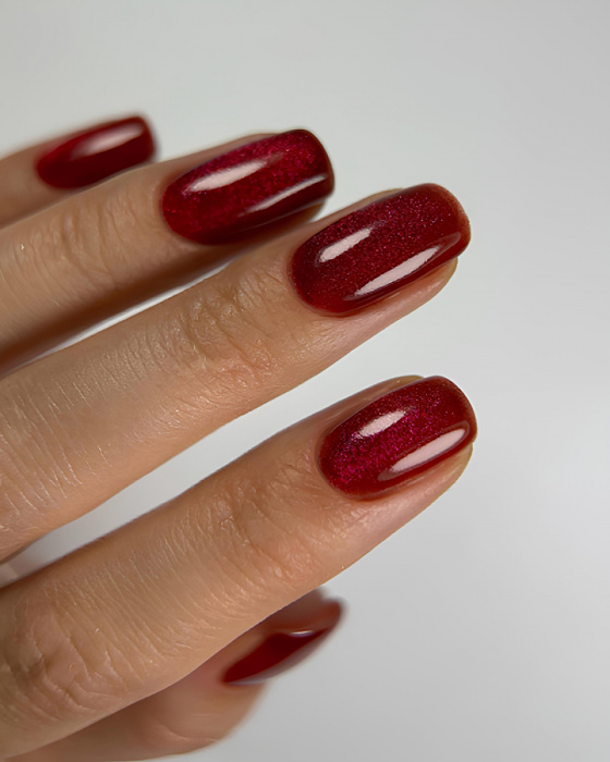 DARK Gel Polish Cat Eye 16 – verniz gel cat eye vermelho 6 ml - Image 2
