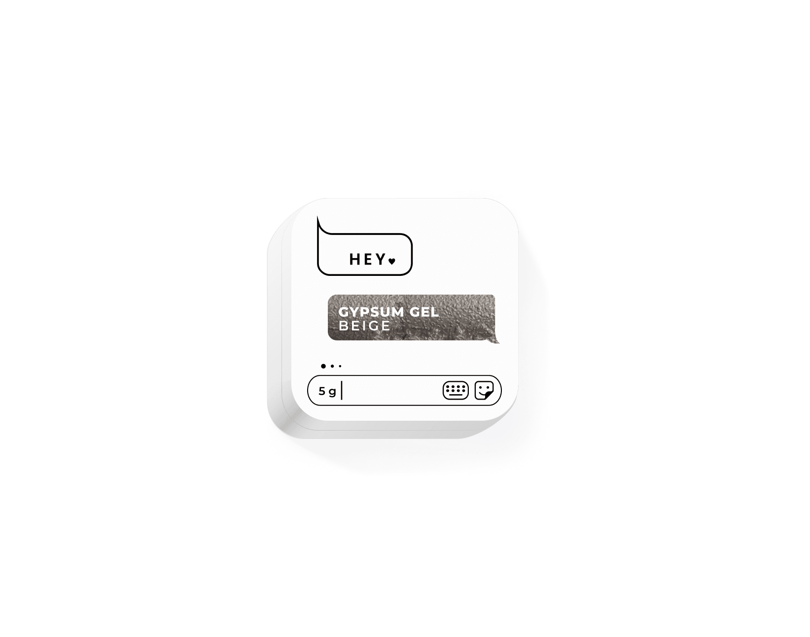 HEYLOVE Gypsum Gel Beige 5 g – gel para nail art nude 3D