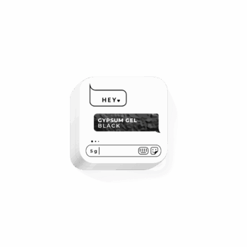 HEYLOVE Gypsum Gel Black 5 g – gel para nail art 3D preto