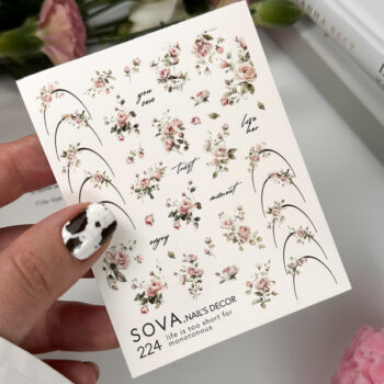 Autocolantes de água para unhas SOVADECOR 224