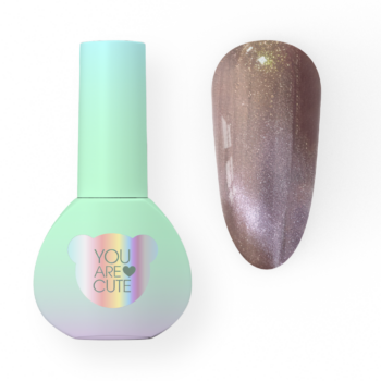 YOUARECUTE Color 115 – Verniz gel Cat Eye flash rosa chá 5 ml