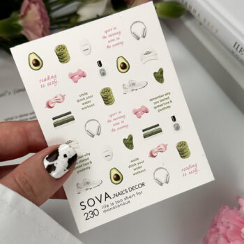 Autocolantes de água para unhas SOVADECOR 230