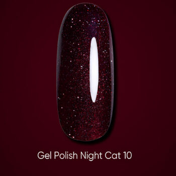 DARK Night Cat 10 – verniz gel cat eye bordô 6 ml