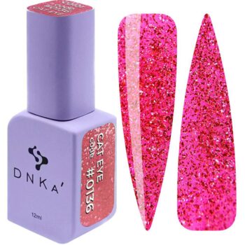 DNKa’ Cat Eye Gel Polish #0136 12 ml – verniz gel efeito olho de gato rosa vivo