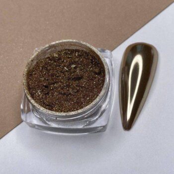 Pó para unhas DARK 02 efeito espelho ouro, 0.5g