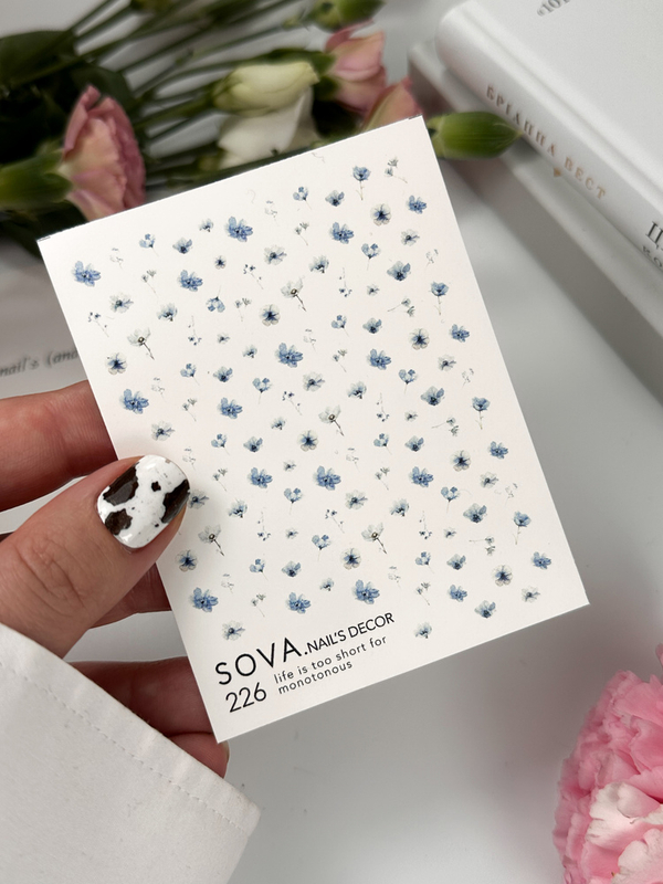 Autocolantes de água para unhas SOVADECOR 226