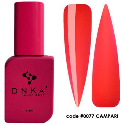 DNKa’ Cover Base #0077 Campari, 12 ml – base neon camuflante