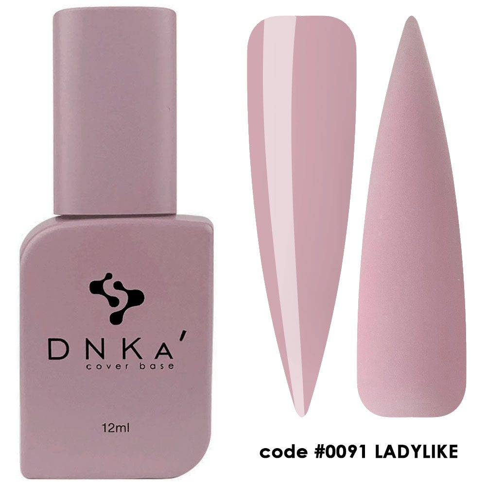 DNKa’ Cover Base #0091 Ladylike, 12 ml – base camuflante com shimmer