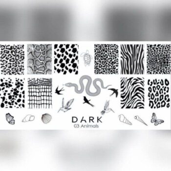 Placa de stamping DARK 03 ANIMALS