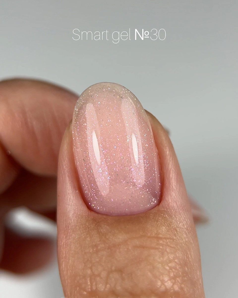 DARK Smart Builder Gel 30 Shimmer Nude Bege, 15 ml - Image 3