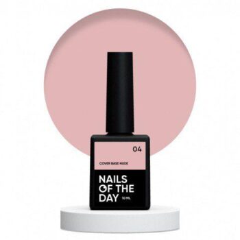 NAILSOFTHEDAY Cover Base Nude 04 – bege leitoso, 10 ml