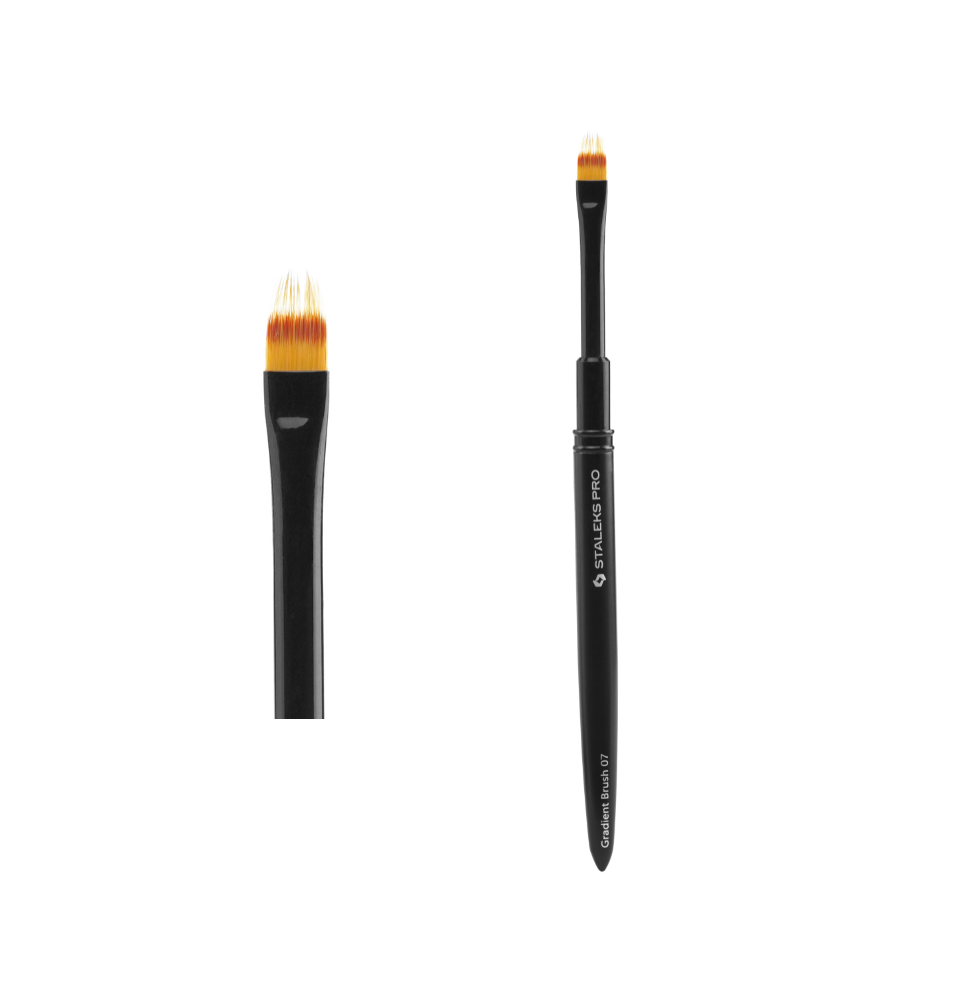 STALEKS pincel para degradê 7 mm NBE-07 – pincel ombré unhas profissional