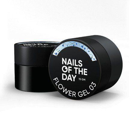NAILSOFTHEDAY Flower Gel 03, 15 g – gel construtor com flores secas