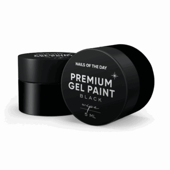 NAILSOFTHEDAY Gel paint Black Wipe, 5 ml