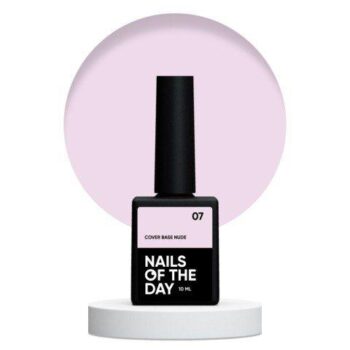 NAILSOFTHEDAY Cover Base Nude 07 – bege, 10 ml