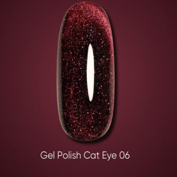 DARK Gel Polish Cat Eye 06 – verniz gel olho de gato bordo, 10 ml