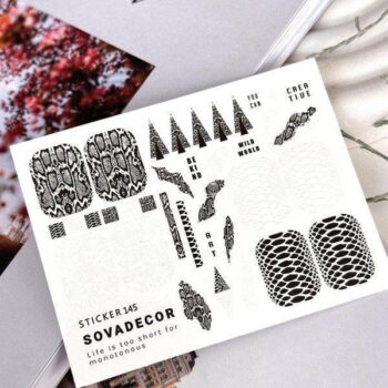 Autocolantes de água para unhas SOVADECOR 145