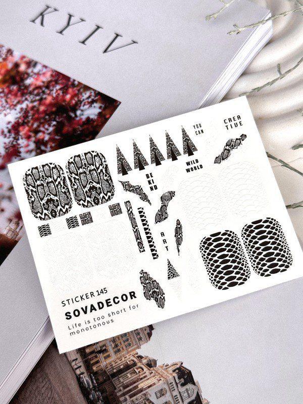 Autocolantes de água para unhas SOVADECOR 145