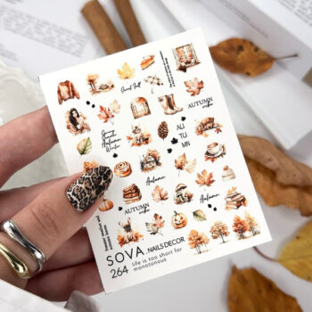 Autocolantes de água para unhas SOVADECOR 264