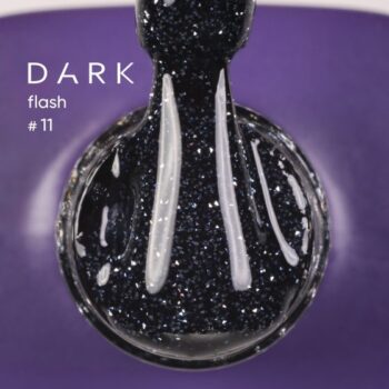 Dark Gel Polish Flash 11, 10 ml – verniz gel refletor azul-marinho