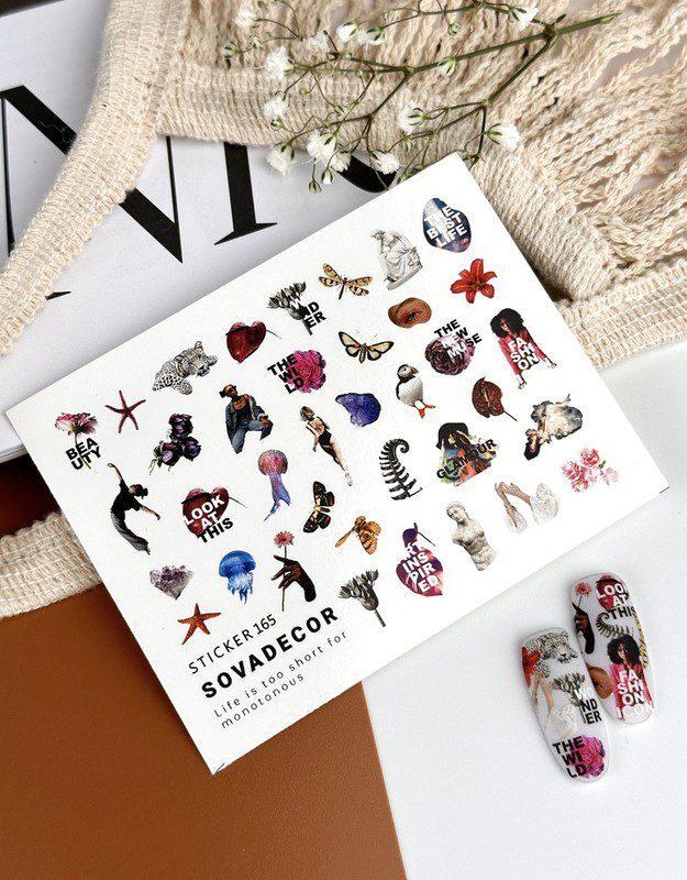 Autocolantes de Água para Unhas SOVADECOR 165