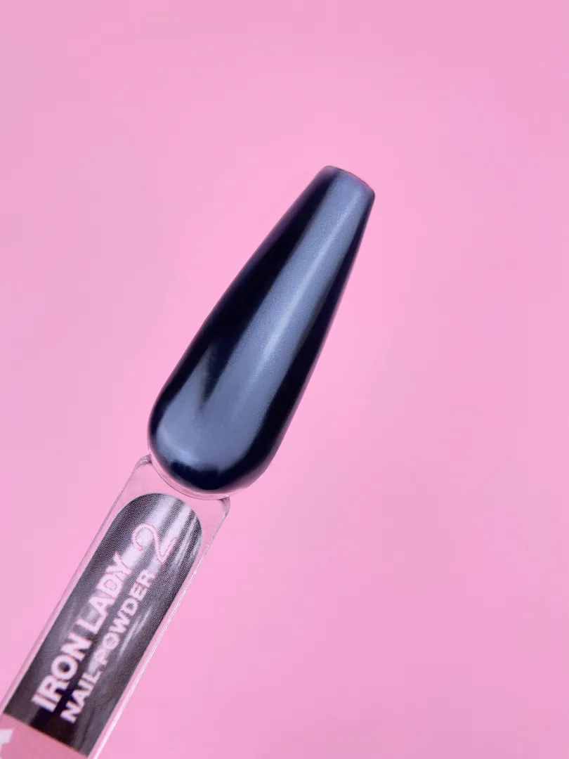 LUNAmoon IRON LADY Nail Powder Set – 6 un. pós metálicos - Image 8