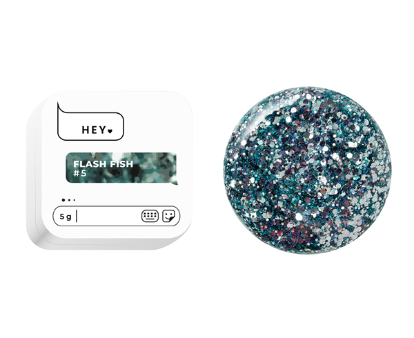 HEYLOVE Flash Fish #5 – gel para decoração, 5 g